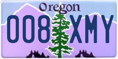 OR license plate 008XMY