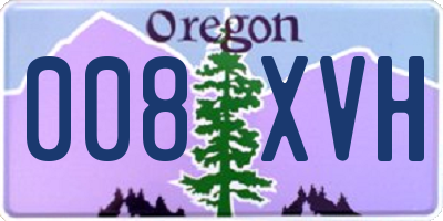 OR license plate 008XVH