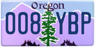 OR license plate 008YBP