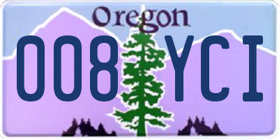 OR license plate 008YCI