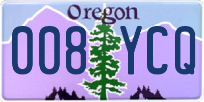 OR license plate 008YCQ