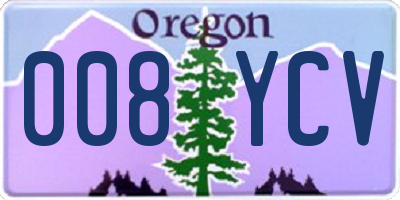 OR license plate 008YCV