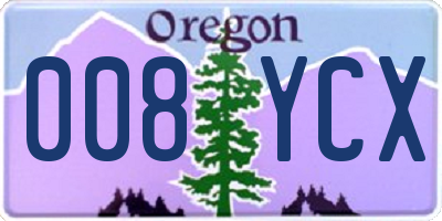 OR license plate 008YCX