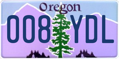 OR license plate 008YDL