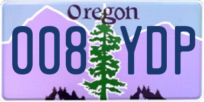 OR license plate 008YDP