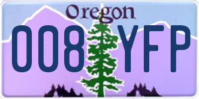 OR license plate 008YFP