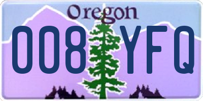 OR license plate 008YFQ