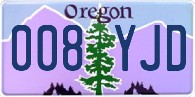 OR license plate 008YJD