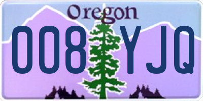 OR license plate 008YJQ