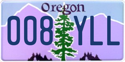 OR license plate 008YLL