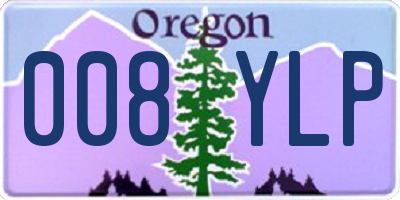 OR license plate 008YLP