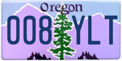OR license plate 008YLT