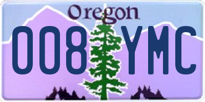 OR license plate 008YMC