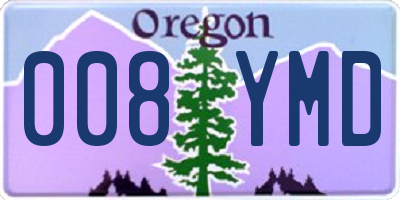 OR license plate 008YMD