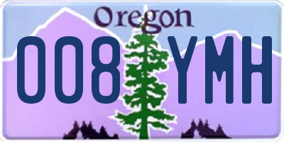 OR license plate 008YMH