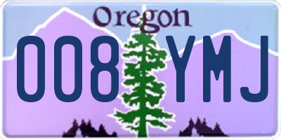 OR license plate 008YMJ