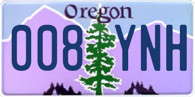 OR license plate 008YNH
