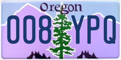 OR license plate 008YPQ