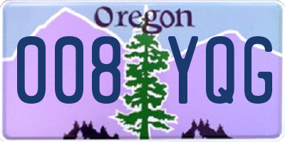 OR license plate 008YQG