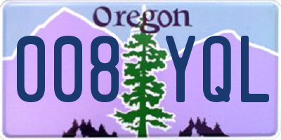 OR license plate 008YQL