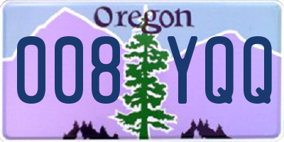 OR license plate 008YQQ