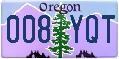OR license plate 008YQT