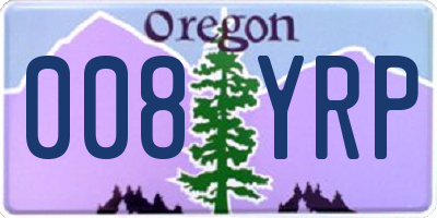 OR license plate 008YRP
