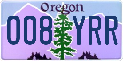 OR license plate 008YRR