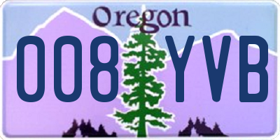 OR license plate 008YVB