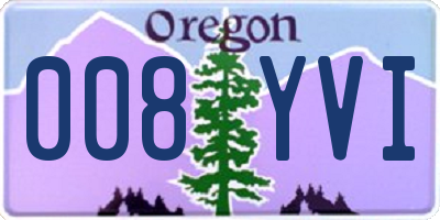OR license plate 008YVI