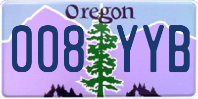 OR license plate 008YYB