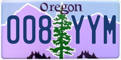 OR license plate 008YYM