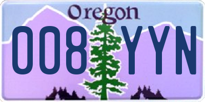 OR license plate 008YYN