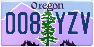 OR license plate 008YZV