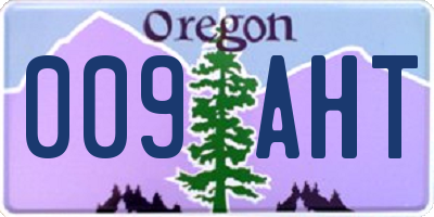 OR license plate 009AHT