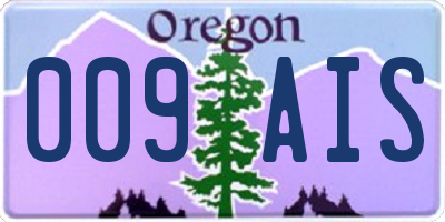 OR license plate 009AIS