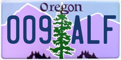 OR license plate 009ALF