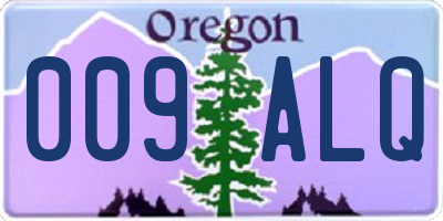 OR license plate 009ALQ