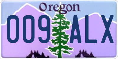 OR license plate 009ALX