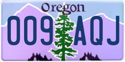 OR license plate 009AQJ