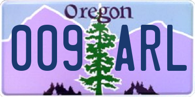 OR license plate 009ARL