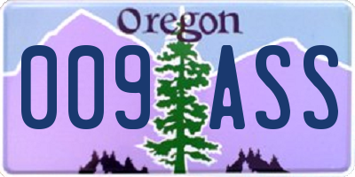 OR license plate 009ASS