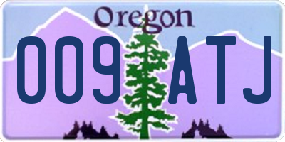 OR license plate 009ATJ
