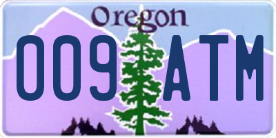 OR license plate 009ATM