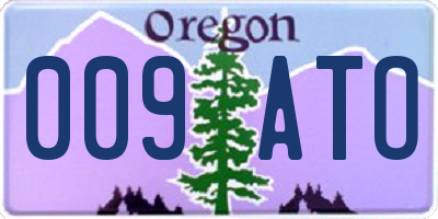 OR license plate 009ATO