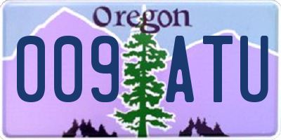 OR license plate 009ATU