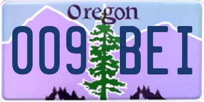 OR license plate 009BEI