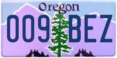 OR license plate 009BEZ