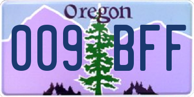 OR license plate 009BFF