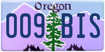 OR license plate 009BIS